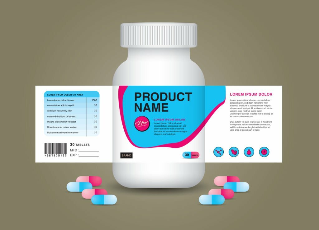 Mockup of Packaging Labels For Pharma products in Ankleshwar Bharuch by Novelty Labels